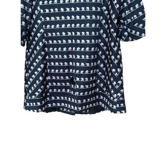 Vintage Retro Mod Nabeier Elephant Print Jacket approx fit Women's  XL - Picture 9 of 12